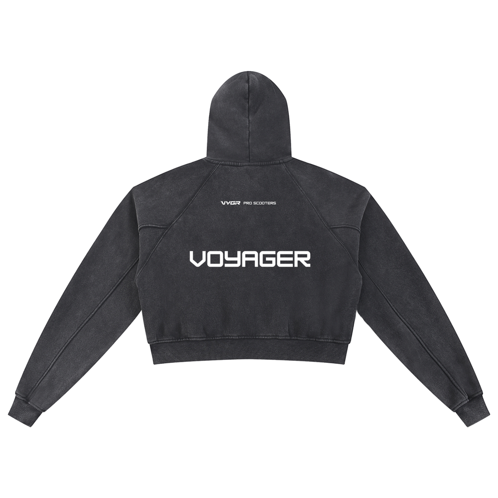 Women's Snow Washed Cropped Hoodie