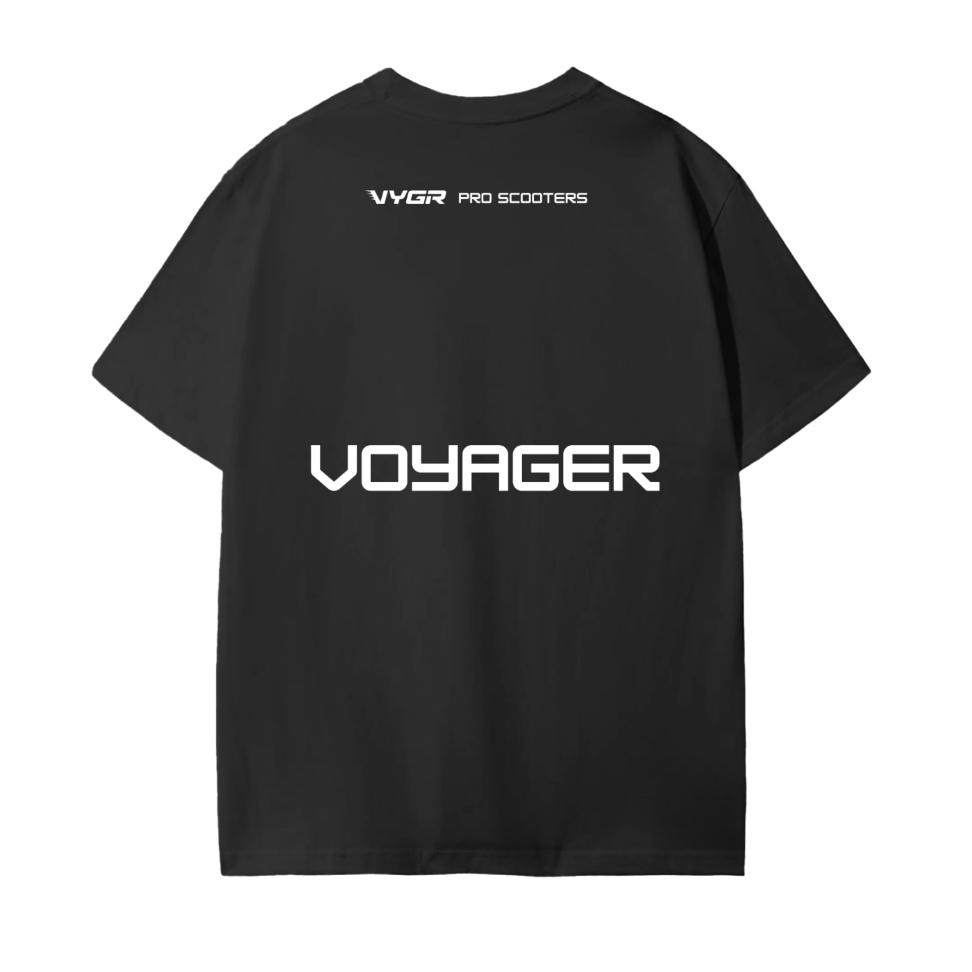 Voyager  Black Unisex Seamless Cotton T-Shirt