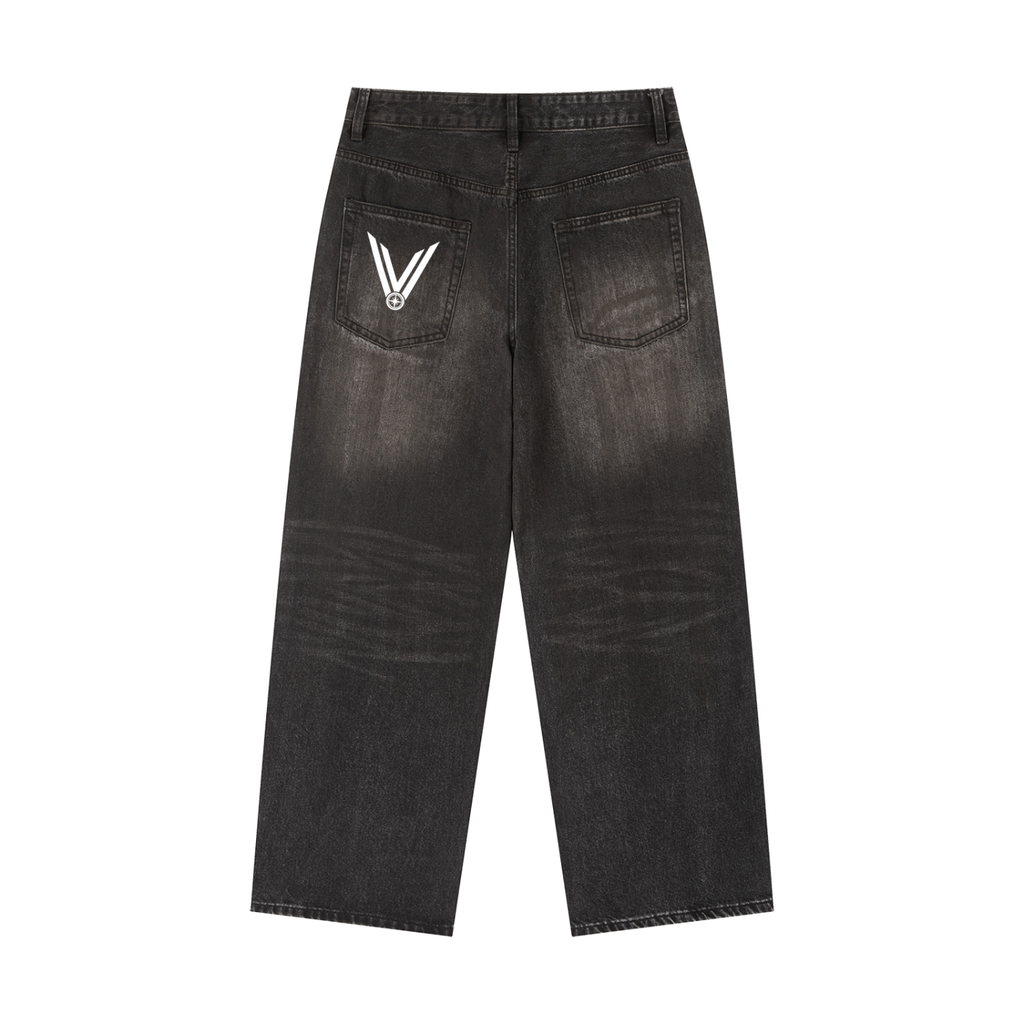 Vintage Wash Heavyweight Denim Jeans