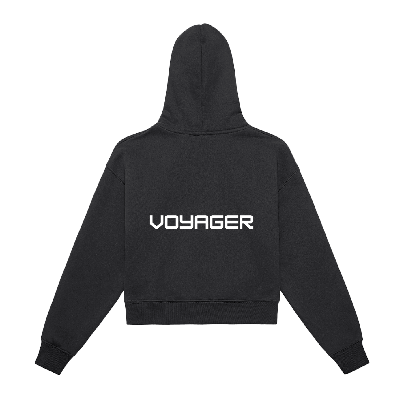 Women's  Fleece Zip-Up Voyager Cropped Hoodie