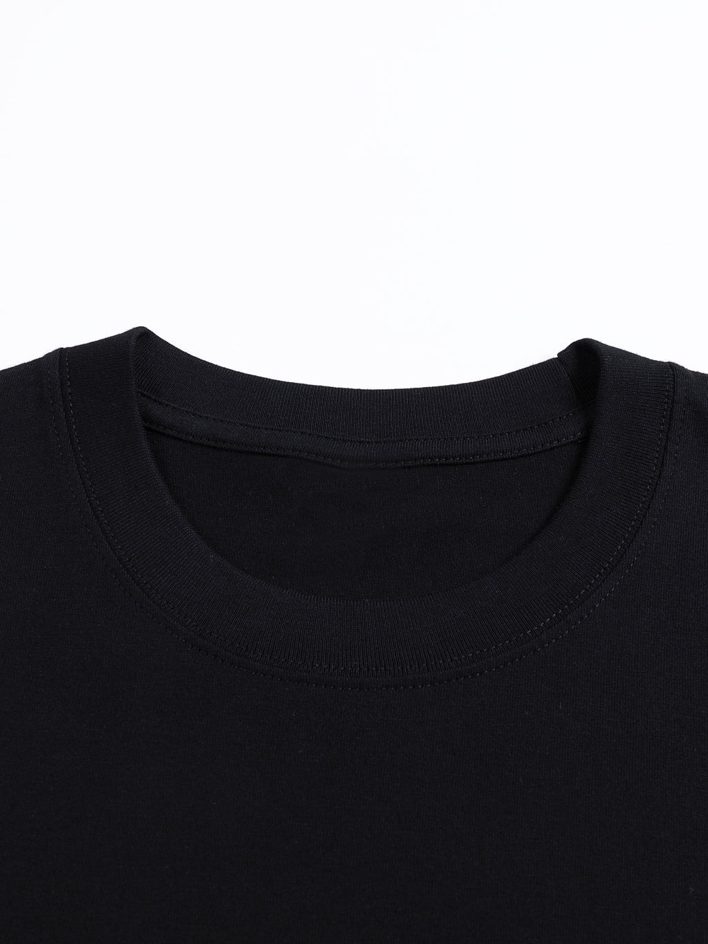 Voyager  Black Unisex Seamless Cotton T-Shirt