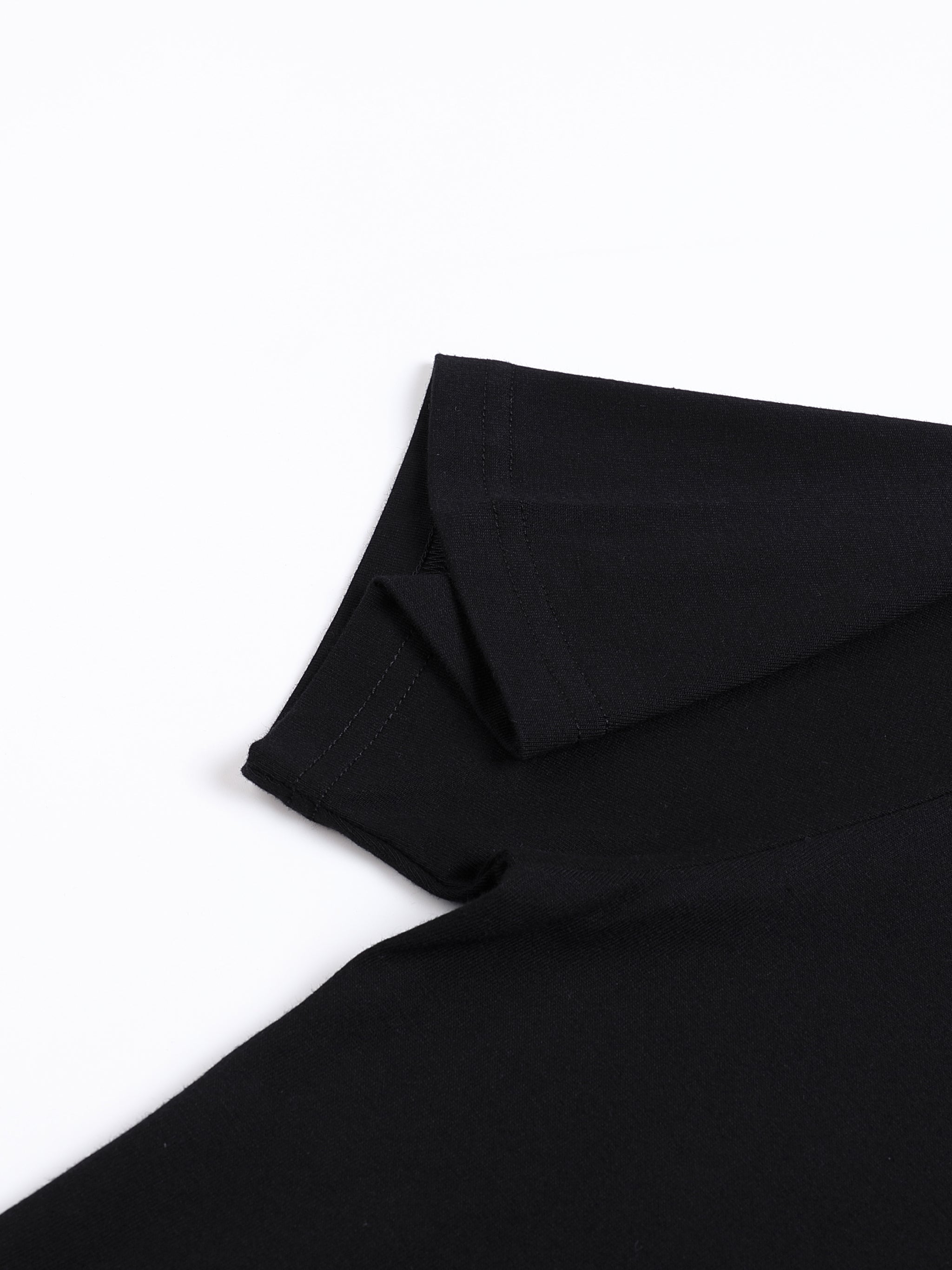 Voyager  Black Unisex Seamless Cotton T-Shirt