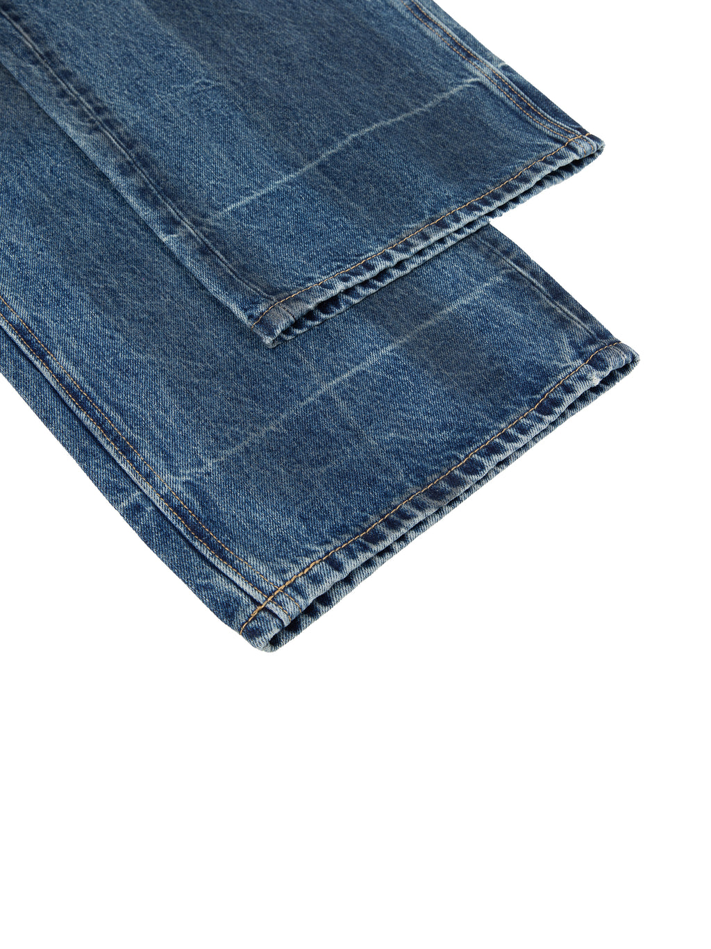 Vintage Wash Baggy Denim Jeans
